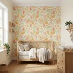 Papel pintado Les Mini Mondes - Hierbas Florales Multicolor - Imagen 2