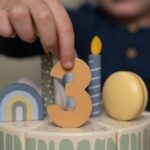 Pastel de cumpleaños azul - Imagen 2