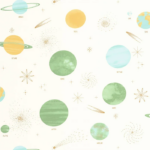 Papel pintado Les Mini Mondes - Via Láctea Beige