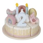 Pastel de cumpleaños rosa - Imagen 6