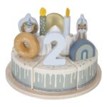 Pastel de cumpleaños azul - Imagen 7