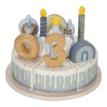 Pastel de cumpleaños azul - Imagen 8