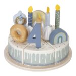 Pastel de cumpleaños azul - Imagen 9