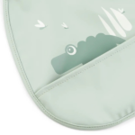 Pack de dos baberos con bosillo Croco verde - Imagen 3
