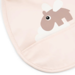 Pack de dos baberos con bosillo Happy Clouds rosa - Imagen 3