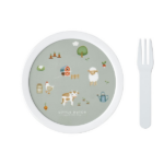 Cajita redonda para almuerzo Pequeña granja - Imagen 2