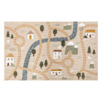 Alfombra infantil rectangular carreteras