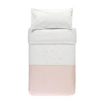Funda nórdica+protector+relleno de 60x120cm Cosmos rosa - Imagen 4