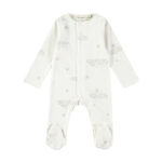 Mono con pies Starry night blanco 1 mes