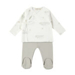 Conjunto de jubón y polaina Starry night blanco 0 meses