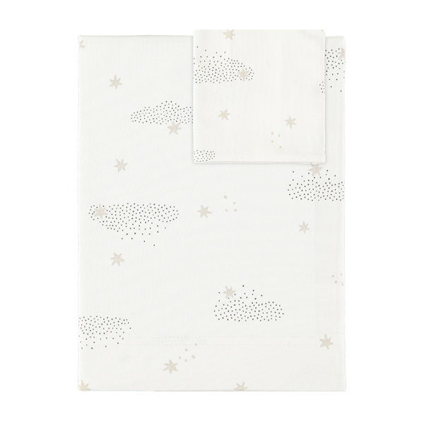 Sábanas-Starry---babyclic Juego de sábanas para minicuna Starry night blanco - Imagen 1