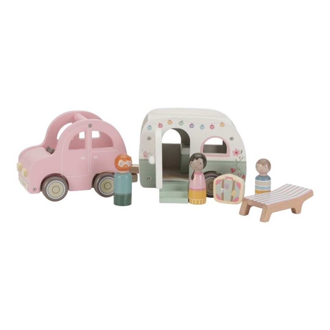 ld8022 1 Set de coche y caravana de madera - Imagen 1