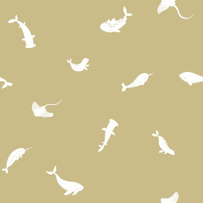 CASADECO_200807207 Papel pintado Érase una vez Poetic Sea Olive - Imagen 1