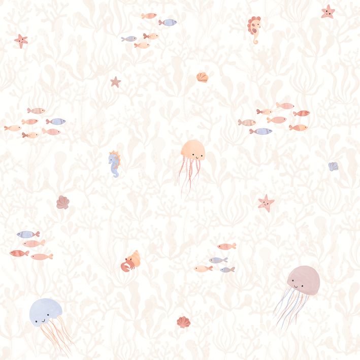 CASADECO_200814323 Papel pintado Érase una vez On the Sea Rose blush - Imagen 1