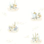 Papel pintado Érase una vez Coral Reef Vert aqua
