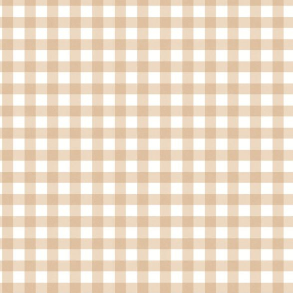 Diseño sin título (98) Papel pintado Érase una vez cuadro vichy beige - Imagen 1