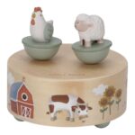 Caja de música pequeña granja