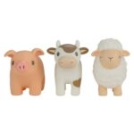 Set de tres figuras para el baño