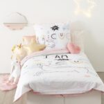 Funda nórdica infantil de cama reversible Unicornio