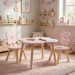 Silla de madera infantil Doucer rosa - Imagen 2