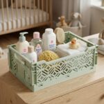 Caja plegable grande 40cm verde - Imagen 3