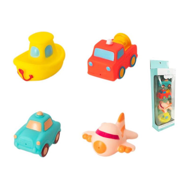 tl957-1 Pack de 4 juguetes de baño Vehículos - Imagen 1