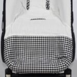 Saco silla entretiempo I love vichy negro - Imagen 3