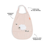 Babero pullover con bolsillo Tiny Farm Rosa - Imagen 3