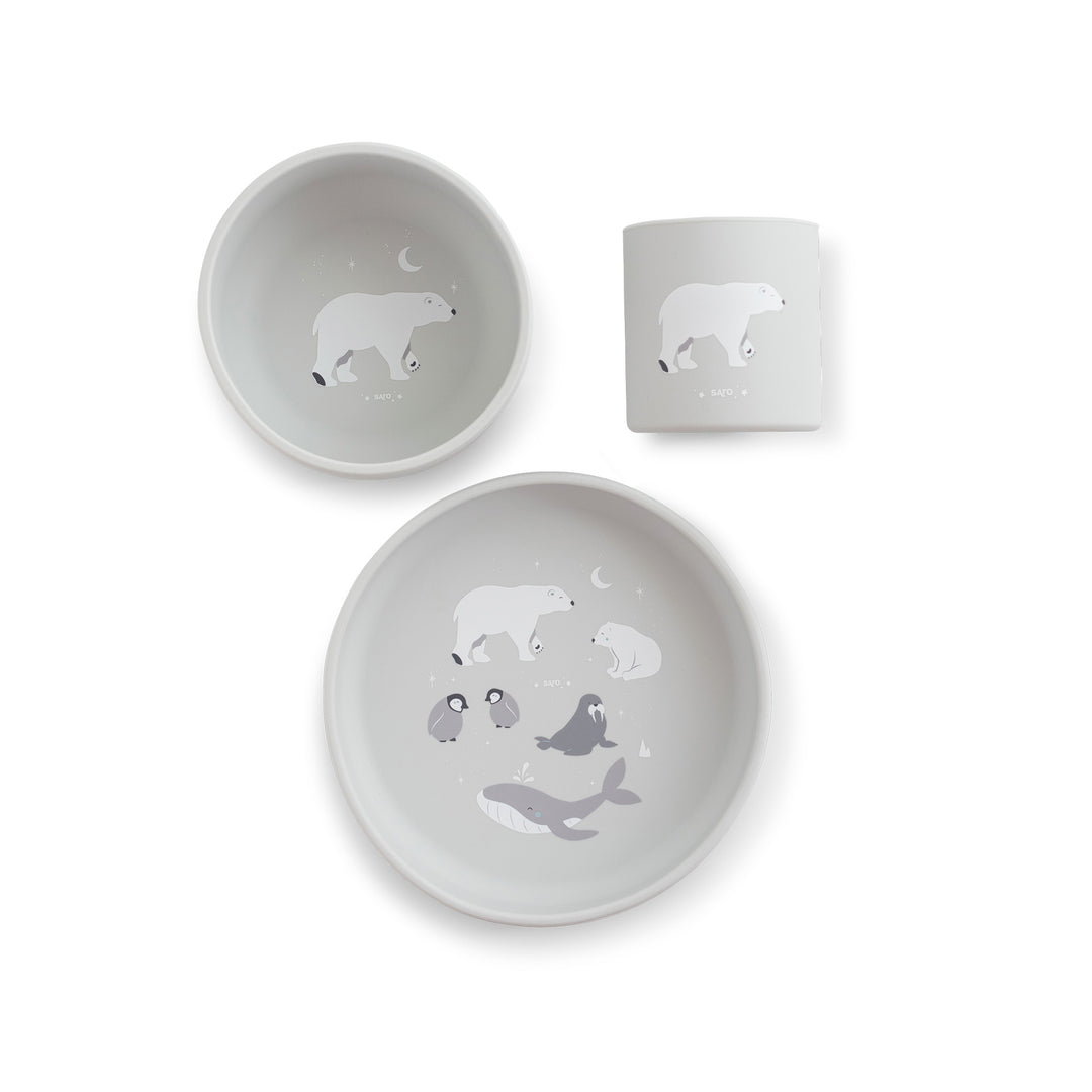 17647_A1 Set de alimentación 3 piezas print Polaris Gris - Imagen 1