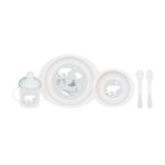 Vajilla para microondas 5 piezas Polaris Gris