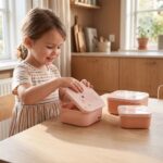Set de 3 cajitas para alimentos Tiny Farm Rosa - Imagen 2