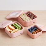 Set de 3 cajitas para alimentos Tiny Farm Rosa - Imagen 4