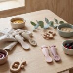 Set de 2 cucharas de aprendizaje Tiny Farm Rosa - Imagen 4