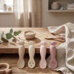 Set de 2 cucharas de aprendizaje Tiny Farm Rosa - Imagen 2