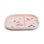 Plato infantil con compartimentos Tiny Farm Rosa - Imagen 4