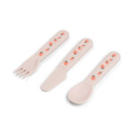Pack de 3 cubiertos infantiles Tiny Farm Rosa - Imagen 3