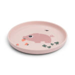 Plato infantil redondo Tiny Farm Rosa - Imagen 6
