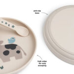 Plato infantil redondo Tiny Farm Arena - Imagen 4