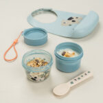 Caja para alimentos doble Tiny Farm Azul - Imagen 2
