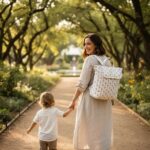 Mochila maternal Botton Flores - Imagen 4