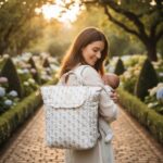 Mochila maternal Botton Flores - Imagen 3