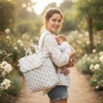 Mochila maternal Botton Flores - Imagen 2