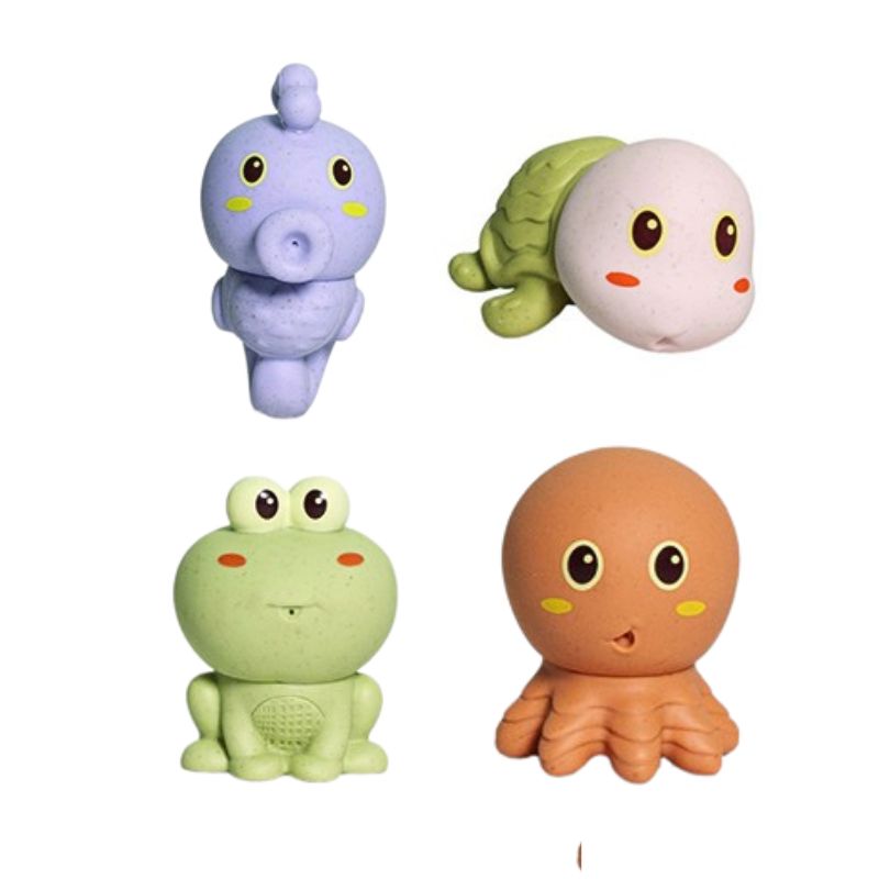 Juguetes de baño para niños Olmitos (1) Pack de 4 juguetes de baño Sea - Imagen 1