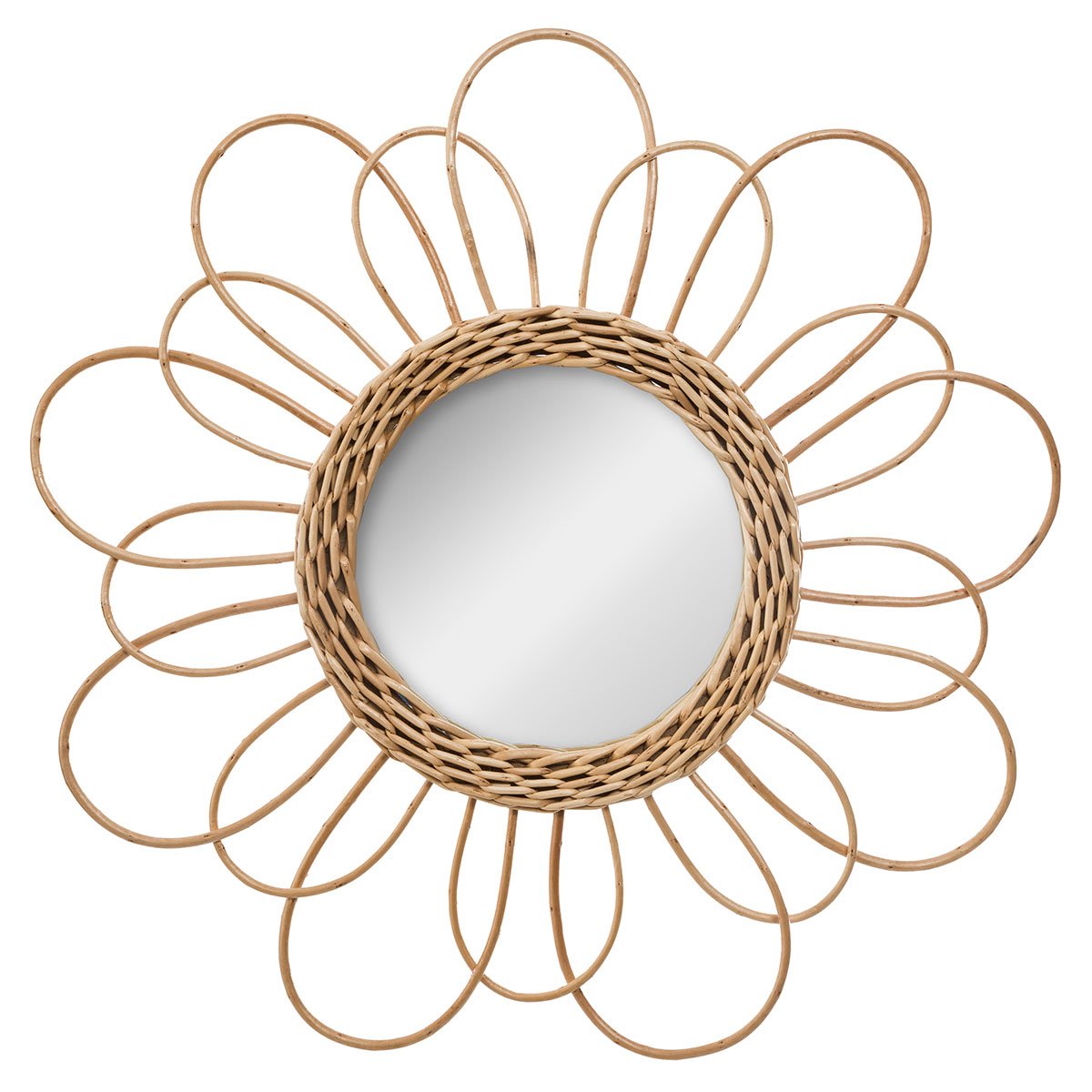 διακοσμητικός-καθρέφτης-τοίχου-φ38-a-s-flower-162206 (3) Espejo infantil de ratán Catalina - Imagen 1