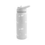 Botella térmica con pajita 500ml. Polaris Gris