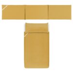 Funda nórdica más protector para cuna de 60 plain mostaza - Imagen 3