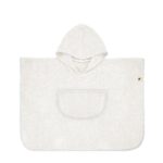 Poncho M 2-4 años 65cm. plain ecru