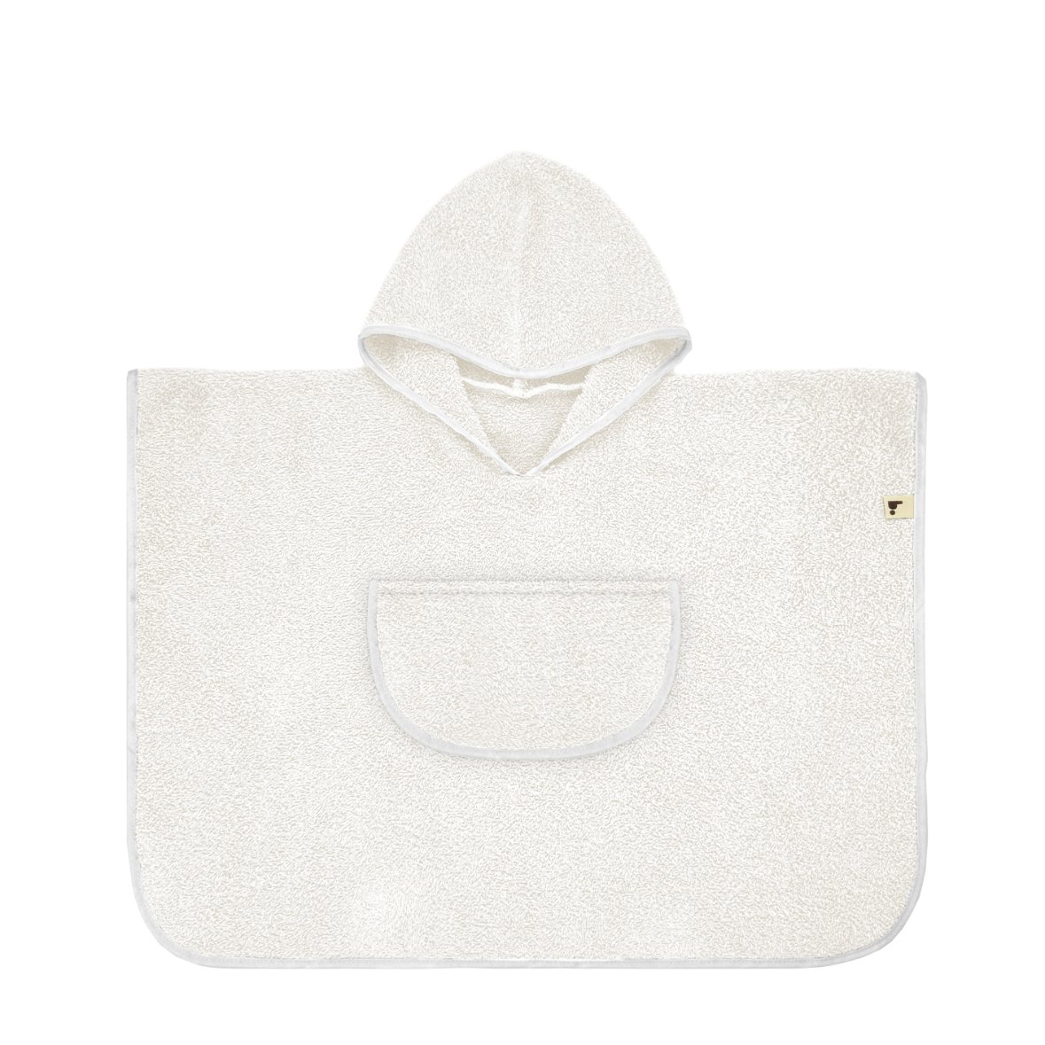 Poncho ecru Poncho M 2-4 años 65cm. plain ecru - Imagen 1