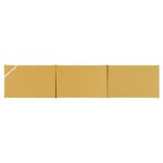 Protector para cuna  de 60cm. plain mostaza