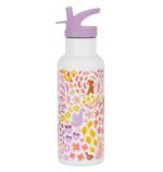 Botella de acero térmica 500ml. Flores